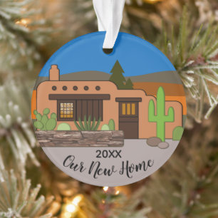 Our New Home Adobe Year Personalised Ornament