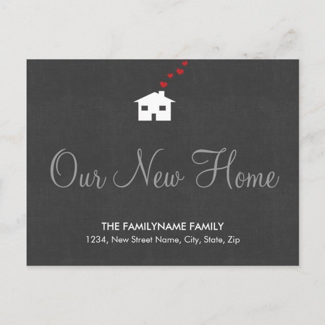 Our New Home Change of Address Postcards (Front)