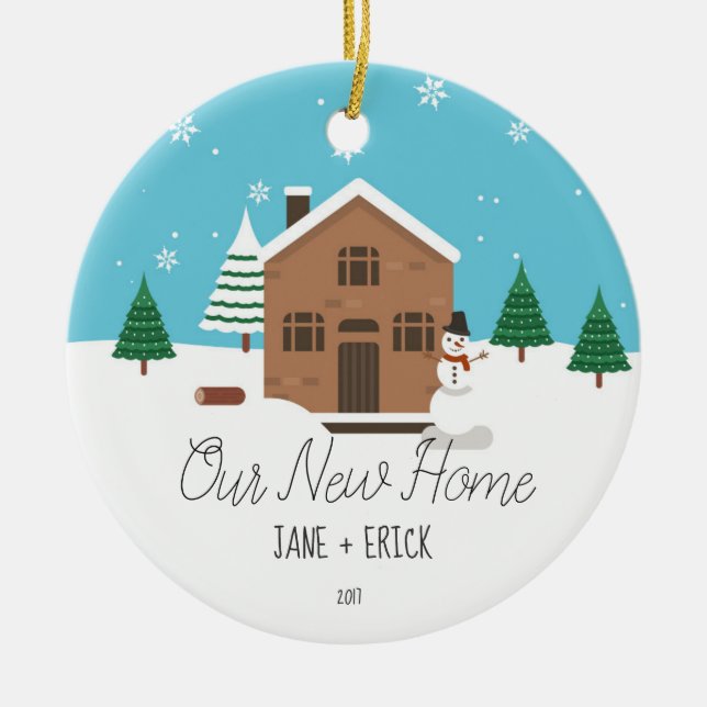 Our New Home Christmas Ornament Gift (Front)