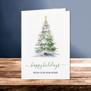 Our New Home Christmas Tree Card