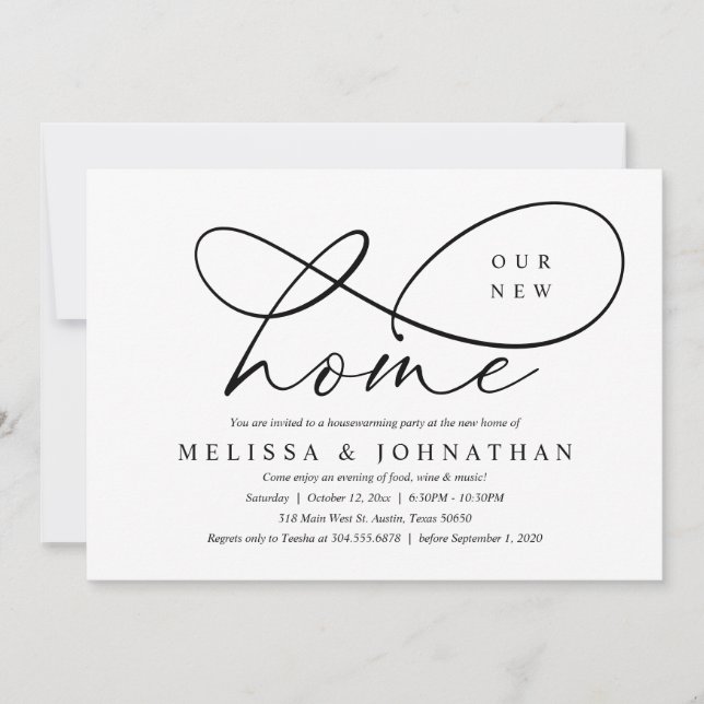 Our New Home, Cosy Housewarming Party Invitation (Front)