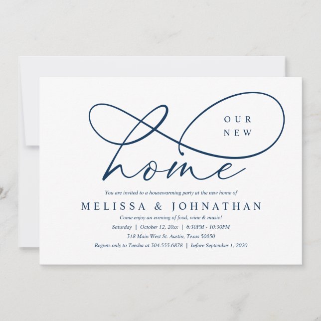 Our New Home, Cosy Housewarming Party Invitation (Front)