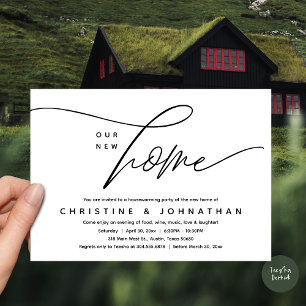 Our New Home, Cosy Lovely Housewarming Party Invitation