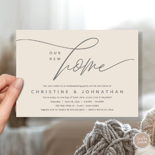 Our New Home, Cosy Lovely Housewarming Party Invitation