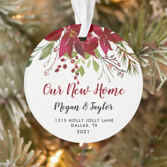 Our New Home Floral Ornament | New Home Gift (Tree)