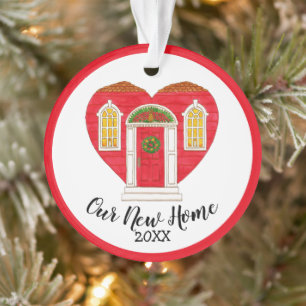 Our New Home Heart Year Personalised Ornament