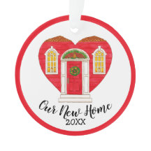 Our New Home Heart Year Personalised