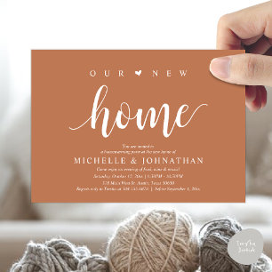 Our new home, Housewarming party invitation cards