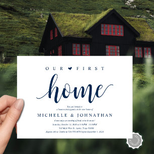 Our new home, Housewarming party invitation cards