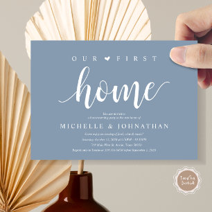 Our new home, Housewarming party invitation cards
