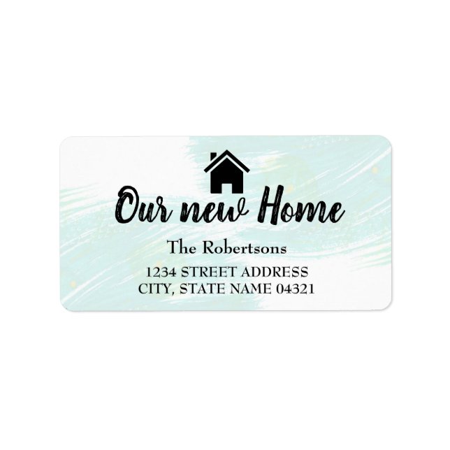 Our New Home Label (Front)