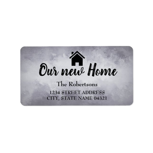 Our New Home Label (Front)