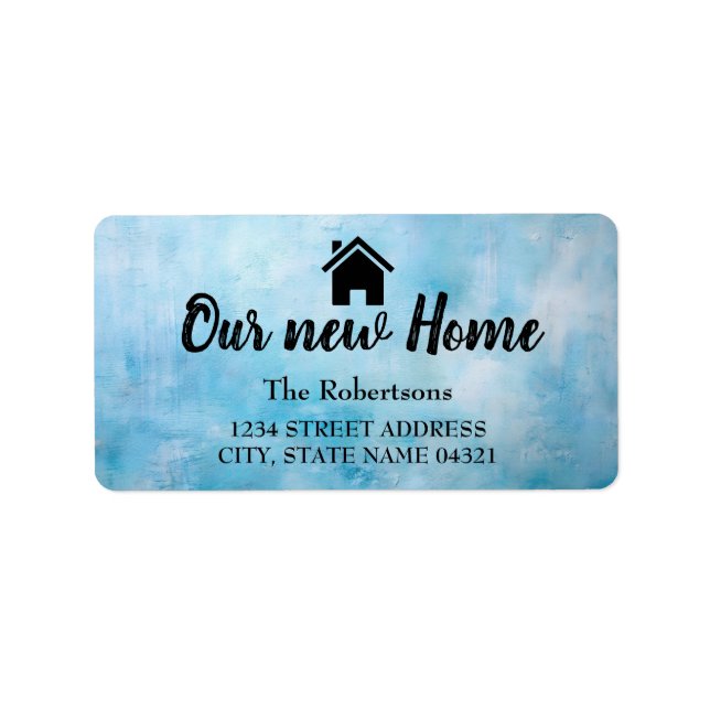 Our New Home Label (Front)