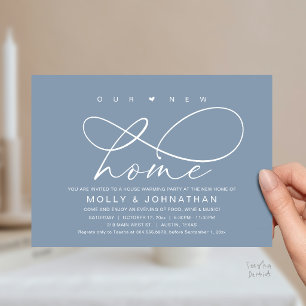 Our New Home, Modern Elegant Housewarming party Invitation