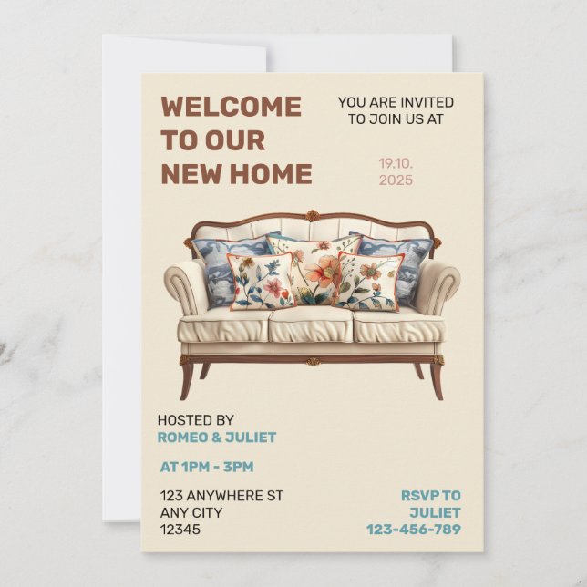 Our New Home Party Invitation (Front)