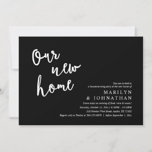 Our new home, Rustic Housewarming party Invitation