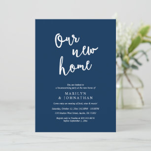 Our new home, Rustic Housewarming party Invitation