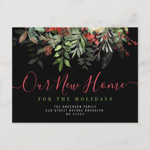 Our New Home script lettering New Home Postcard