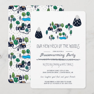 Our New Neck of the Woods Housewarming Party Invitation