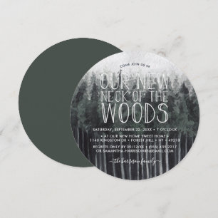 Our New Neck Of The Woods   Housewarming Party Invitation