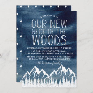 Our New Neck Of The Woods   Housewarming Party Invitation