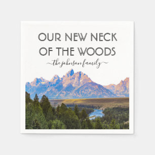 Our New Neck of the Woods Housewarming Party Napkin