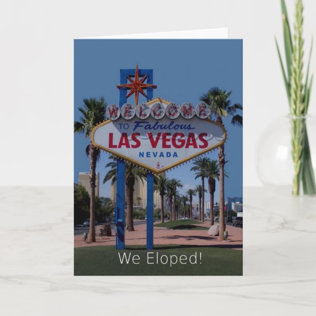 Our newest 2010 Las Vegas We Eloped! Card (Front)