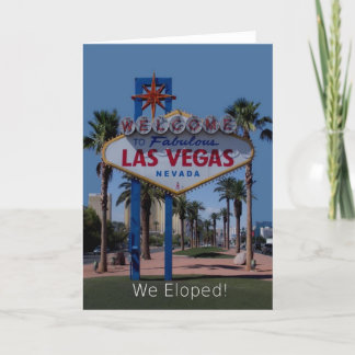 Our newest 2010 Las Vegas We Eloped! Card