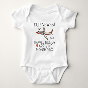 Our Newest Travel Buddy - Aeroplane Baby Bodysuit