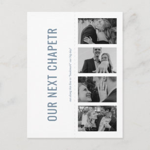 Our Next Chapter Bookmark Save the Date Invitation Postcard