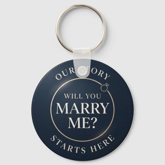 Our Next Chapter Personalized Love Keepsake Key Ring (Front)