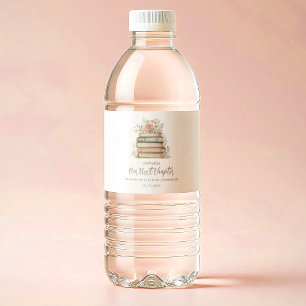 Our Next Chapter Storybook Baby Shower Party Water Bottle Label