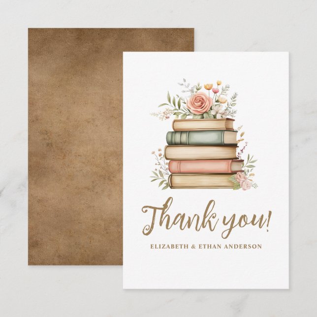 Our Next Chapter Storybook Baby Shower Thank You Card (Front/Back)