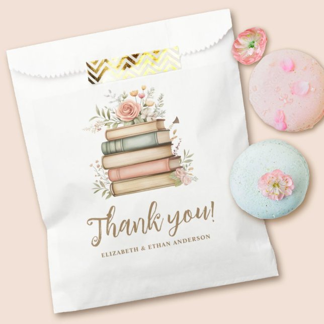 Our Next Chapter Storybook Baby Shower Thank You Favour Bags (give a special treat for your guests in this pretty book themed baby shower favor bag.)