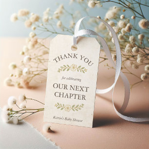 Our Next Chapter Storybook Baby Shower Thank You Gift Tags