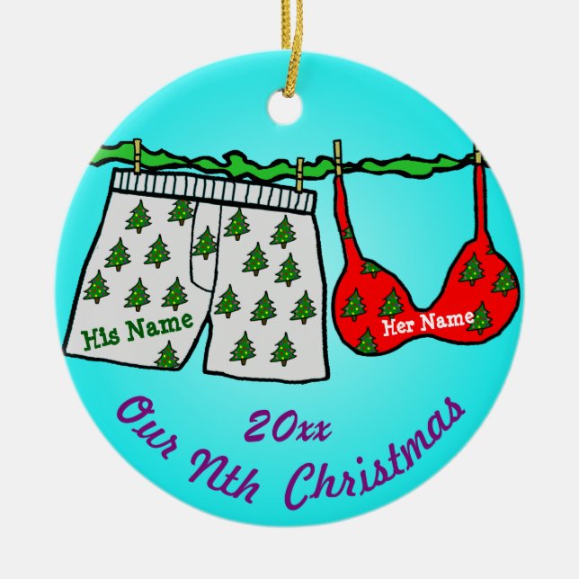 Our Nth Christmas Ceramic Tree Decoration (Front)