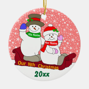 Our Nth Christmas Ceramic Tree Decoration