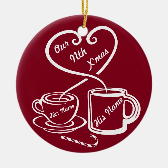 Our Nth Christmas Ceramic Tree Decoration (Front)