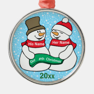 Our Nth Christmas Metal Tree Decoration