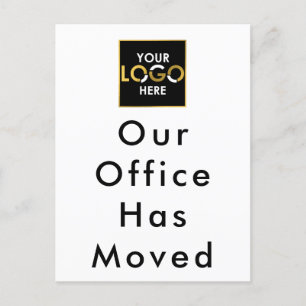 Our Office Has Moved Business Logo Memo Postcard