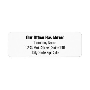 Our Office Has Moved Business Moving Announcement