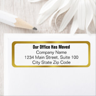 Our Office Has Moved White Gold Business Return