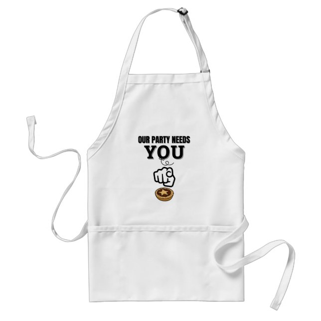 Our Party Needs You - Mince Pies Standard Apron (Front)