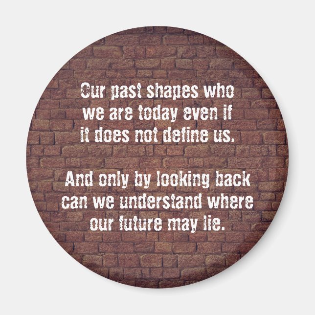 Our past quote magnet (Front)