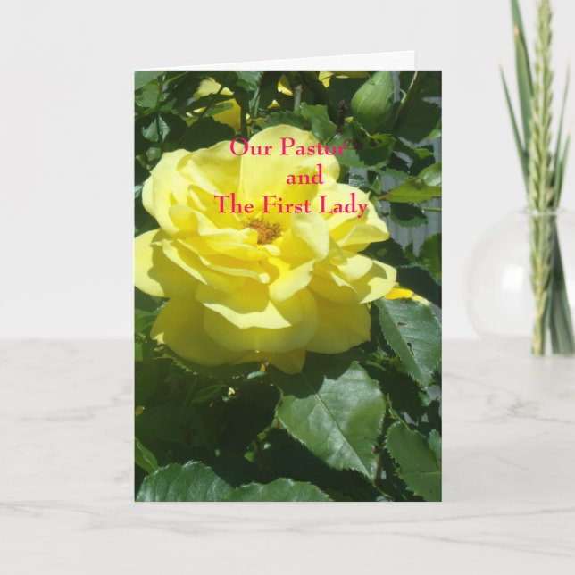 Our Pastor and the First Lady Thank You Card (Front)