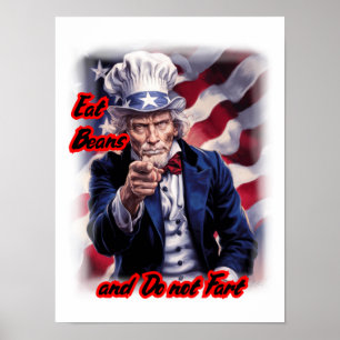 Our Patriotic Uncle Sam gives good advice on a Poster