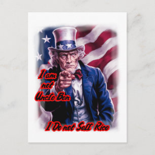 Our Patriotic Uncle Sam on a   Holiday Postcard