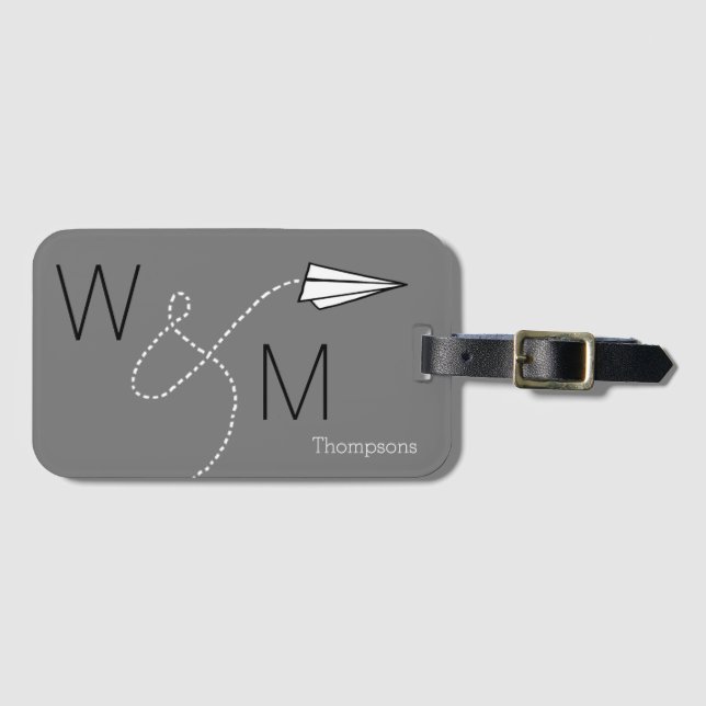 our personalised travel luggage tag (Front Horizontal)