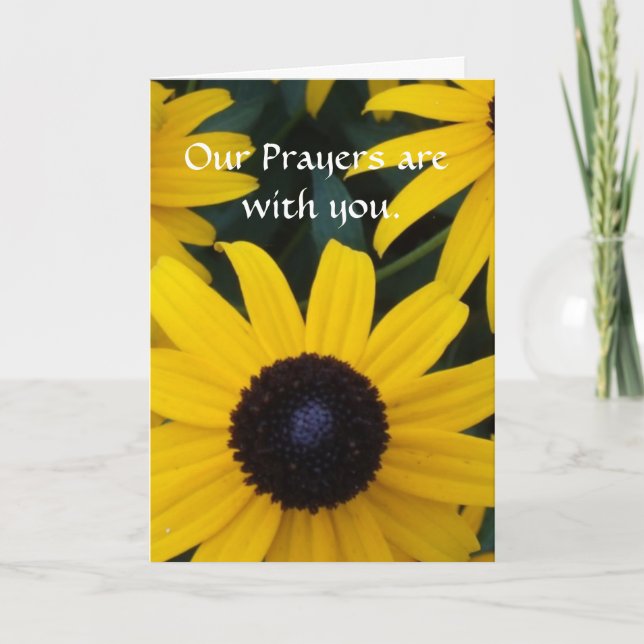 Our Prayers are with you Card (Front)