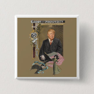 Our President Trump 15 Cm Square Badge